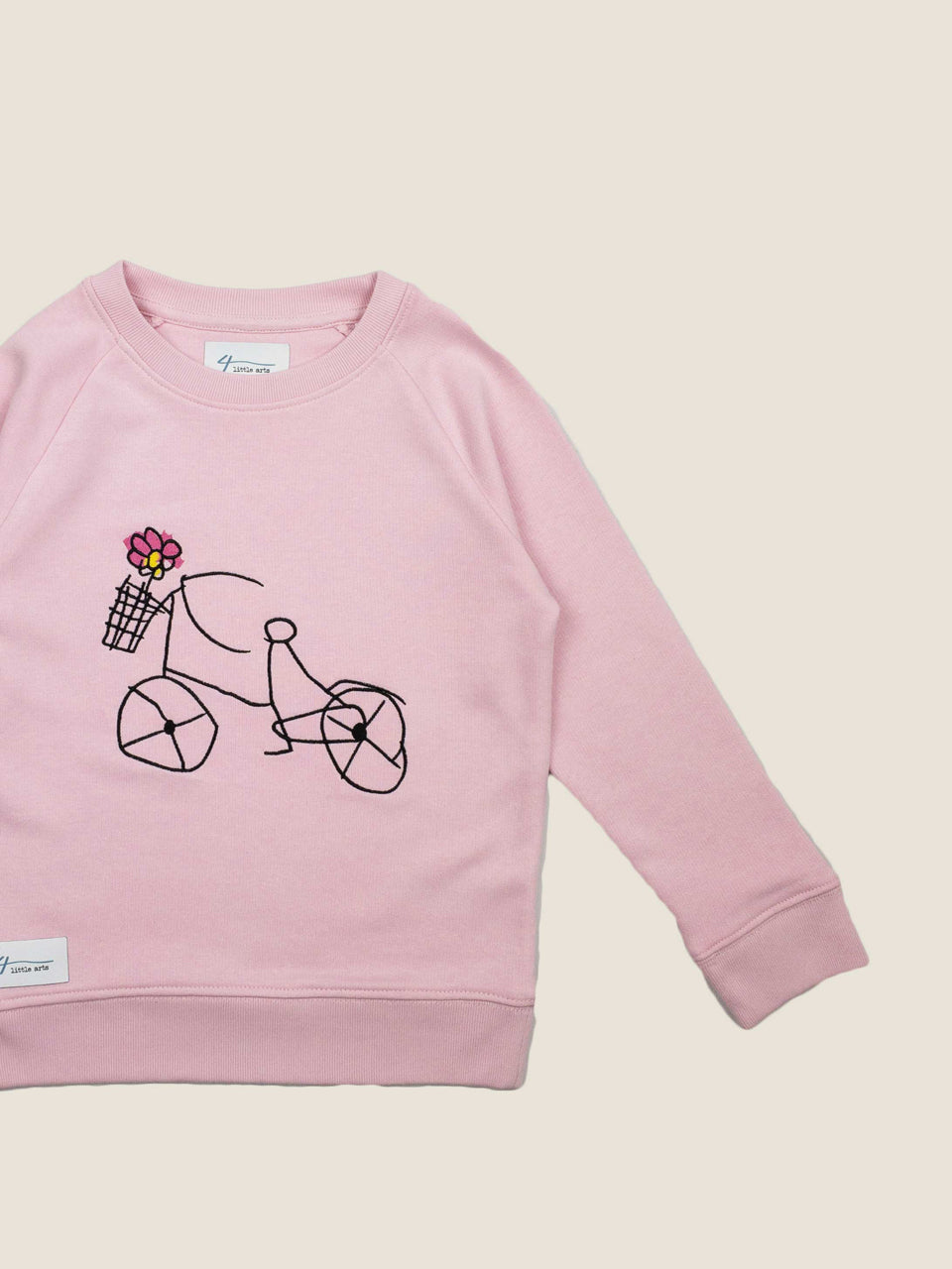 4littlearts Kinderkleidung Bio Kleidung Bio Kinderkleider Sweatshirt nachhaltig Pulli bestickt