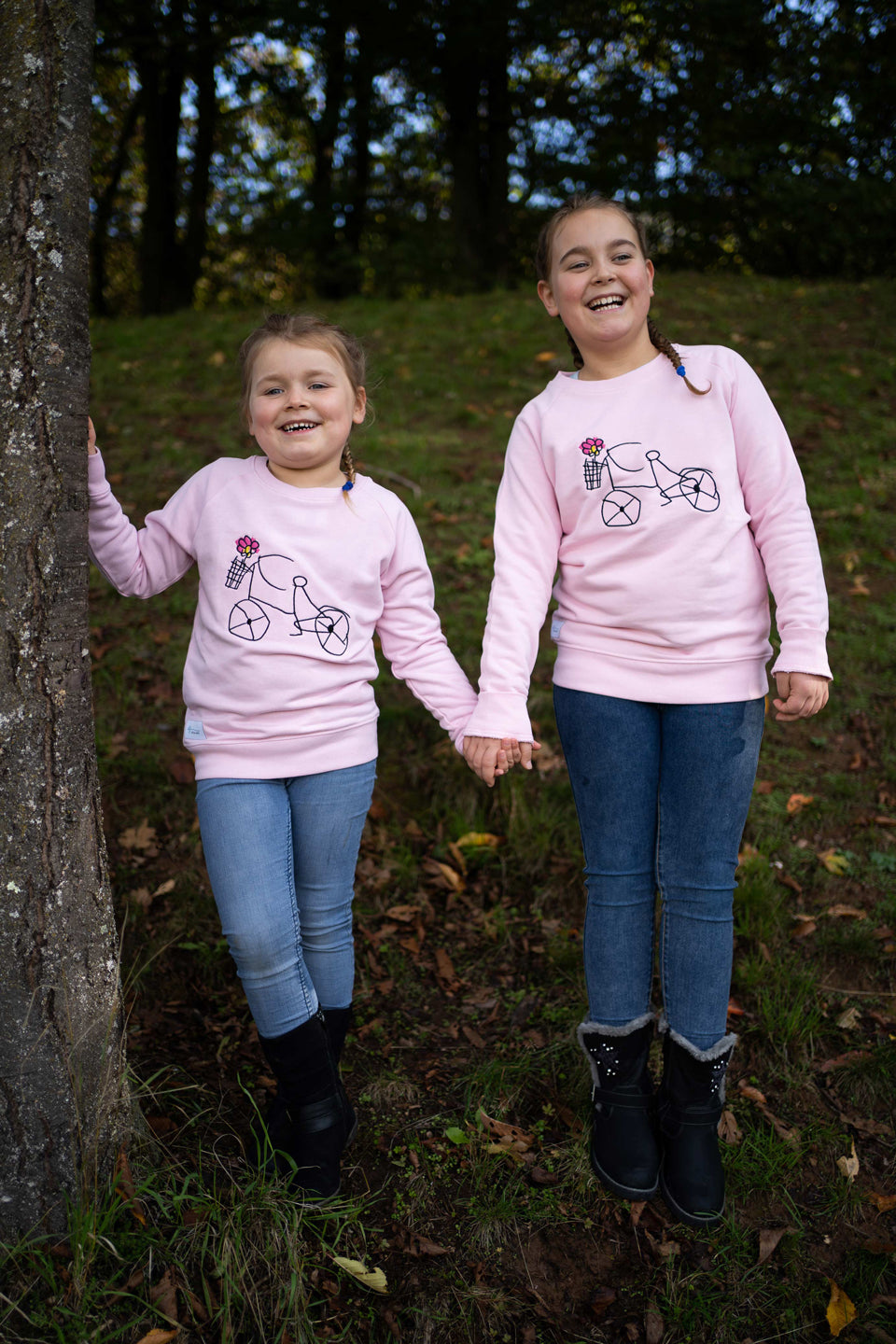 4littlearts Kinderkleidung Bio Kleidung Bio Kinderkleider Sweatshirt nachhaltig Pulli bestickt